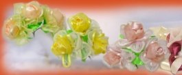 roselline in organza per bomboniere fai-da-te creare perline Pasqua accessori confezionamento uova di cioccolato sorprese