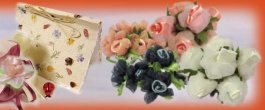 fiori e fiorellini di organza per portaconfetti creare perline Pasqua accessori confezionamento uova pasquali idee