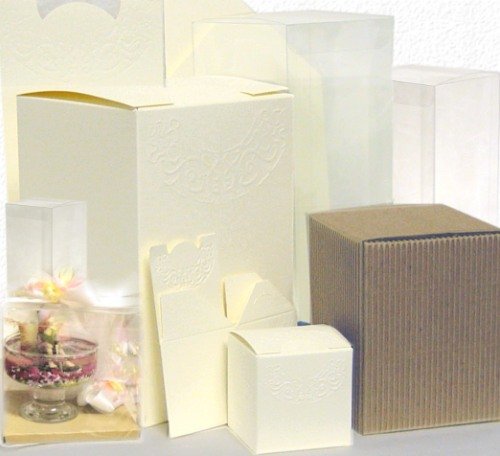 catalogo di scatole bomboniere matrimonio astucci scatoline per confetti cartoncini Daniela, Onda
