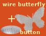 base da spilla con bottone forato ciondolo farfalla