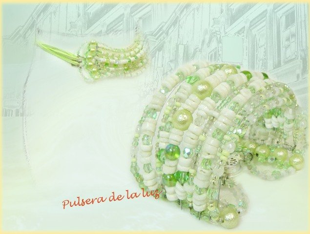 Pulsera de la luz fili perline per creare braccialetti cinture con cordini di camoscio verde