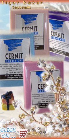 rametti di pistilli e perline albero della neve decorare con balocchi di Cernit nuovo catalogo colore