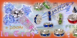 nuovi strass accessori perle minuterie metalliche rondelle colorate di metallo argento per perline bigiotteria