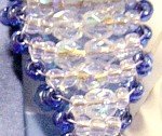 progetto intreccio 3D centro del ciondolo perline fai da te catena per braccialetto collane e catene portachiavi