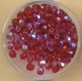 rosso rubino scatola cristalli per bracciali e bijoux