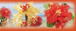 idee natalizie perline tecniche veneziane per creare fiori stelle Natale con perle attrezzatura pinze materiali
