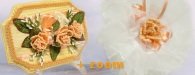 organza doily - perline segnaposto matrimonio realizzare rose di perle idee per fiori stoffa