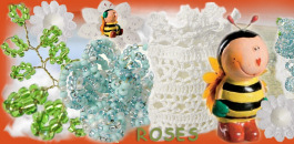 rose perline idee bomboniere matrimonio sacchetti per riso sposi confezionare portaconfetti con fiori per bijoux centrini