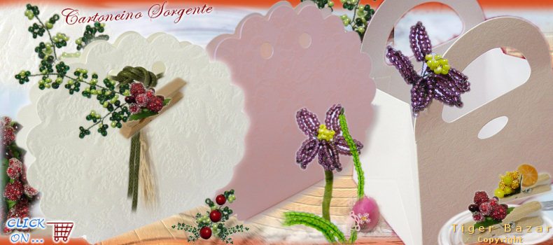 frutta violette perline wedding idea portaconfetti anniversari matrimonio scatole per bomboniere Cresime