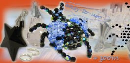 kit accessori color argento componenti fare bigiotteria charms Svaroski, ciondoli bijoux perle perline di vetro
