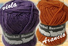 rustica lana borse sferruzzare maglioni sciarpe scaldacollo viola arancio misto lana uncinetto ferri maglia creare fai da te