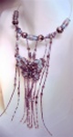 collana farfalla Swarovski perline cristalli perle fiorate