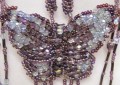 ciondolo farfalla perline cristalli Swarovski idea bijoux e bomboniere