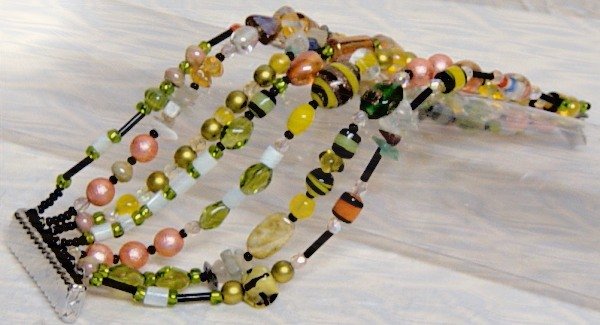 costruire braccialetti perline multicolore 7 fili di perle miste a basso costo economiche