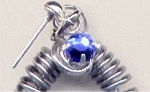 decorazione spirale di metallo base orecchini perline