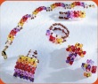 Swarovski multicolore bracciale cristalli tecnica ponte, anelli Croci bomboniere modello fiorellino