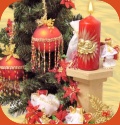 decorazioni di Natale candela angeli balocchi sfere albero con perline natalizie