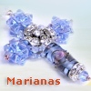 Marianas - la croce di perle egizie e fiorate