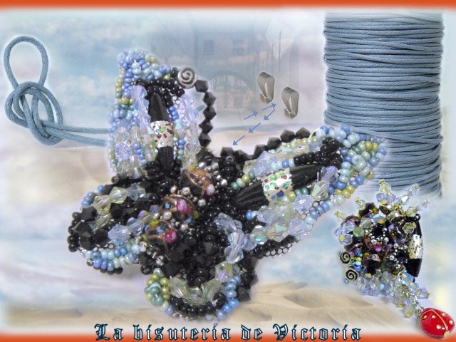 nuove idee bijoux fai-da-te spilla farfalla di perline perle di vetro veneziane, creare spille per bigiotteria gioielli laccio cordoncino
