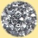 mezzi cristalli bigiotteria argento