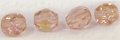 perline sfaccettate quarzo rosa cristalli bigiotteria