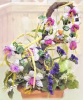 fiori di nastro piantine per bomboniere testimoni matrimonio