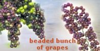beaded bunch of grapes