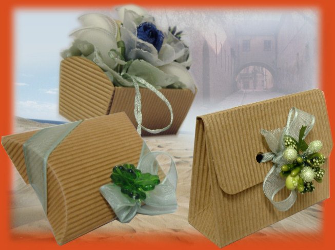 idee bomboniere di nozze confezioni fai da te con kit di scatole scatoline per confetti, accessori e decorazioni