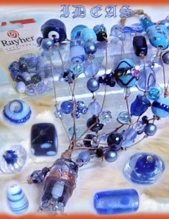 negozio perle vendita accessori a peso esempio on-line fai da te braccialetti blu