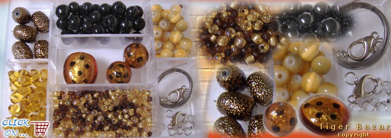 kit perle collane Natale per regali perline colore nero ambra minuterie accessori