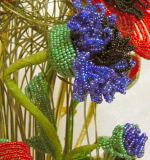 come creare fiordaliso fiori di perline blu