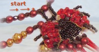 animaletti bomboniere laurea e bijoux collana: la coccinella di perline