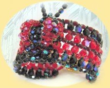 Ladybird braccialetto perline con coccinella portafortuna