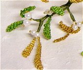 assemblare rametti progetto fai da te vischio di perle Natale di Tiger Bazar negozio dove comprare perline di conteria