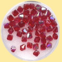 scatolina di rombetti cristalli rossi aurora boreale